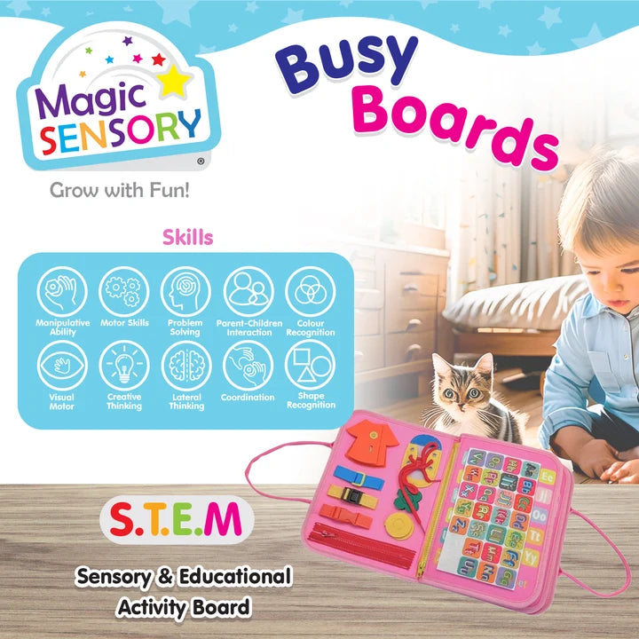 Busy Board Pink