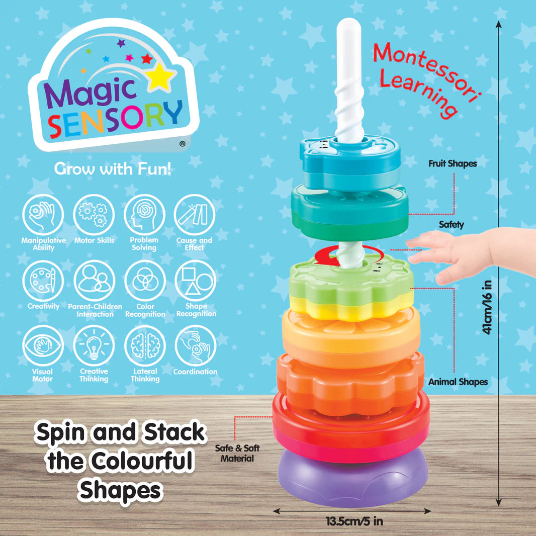 Magic Sensory Spinning Stacker