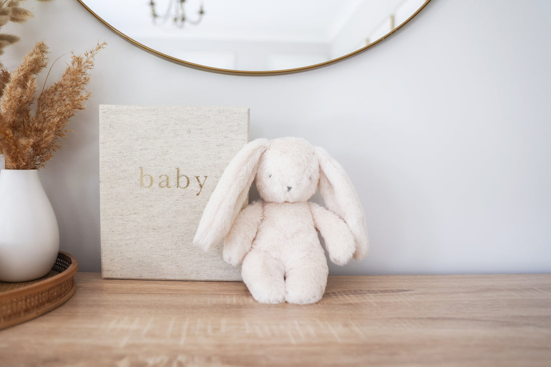 Darcey Plush Baby Bunny 27cm Ivory