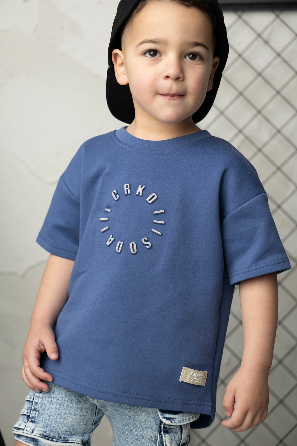 Cracked Soda - Jacob Scooped Tee - Blue