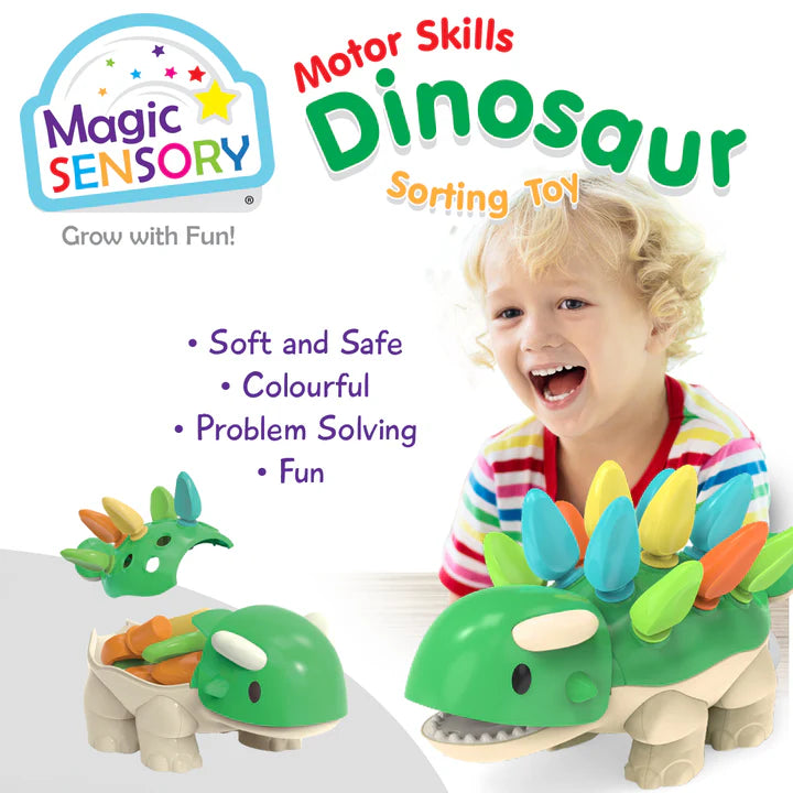Fine Motor Skills Dinosaur Sorting Toy