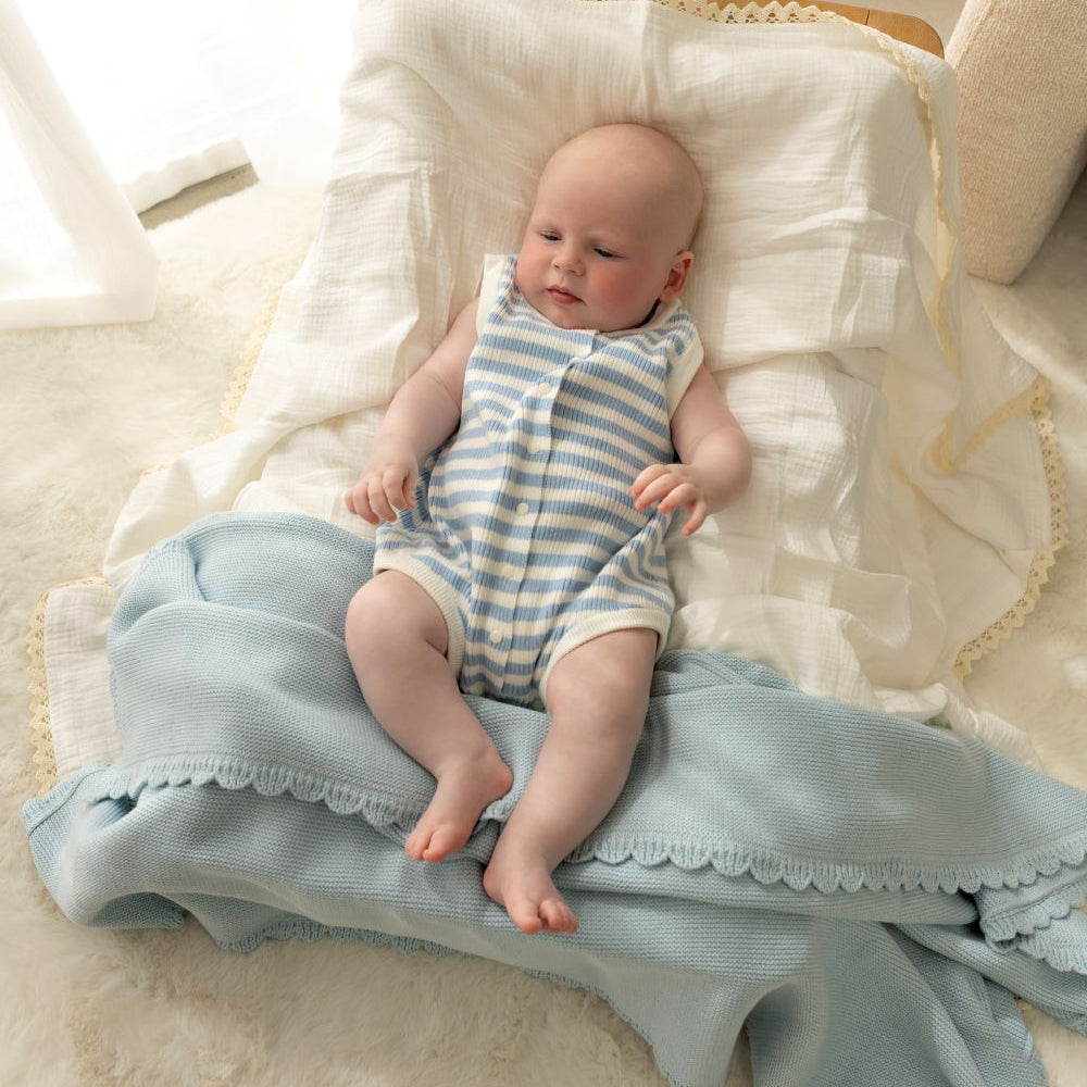 Confetti Kidz Breezy Knit Romper Seaside