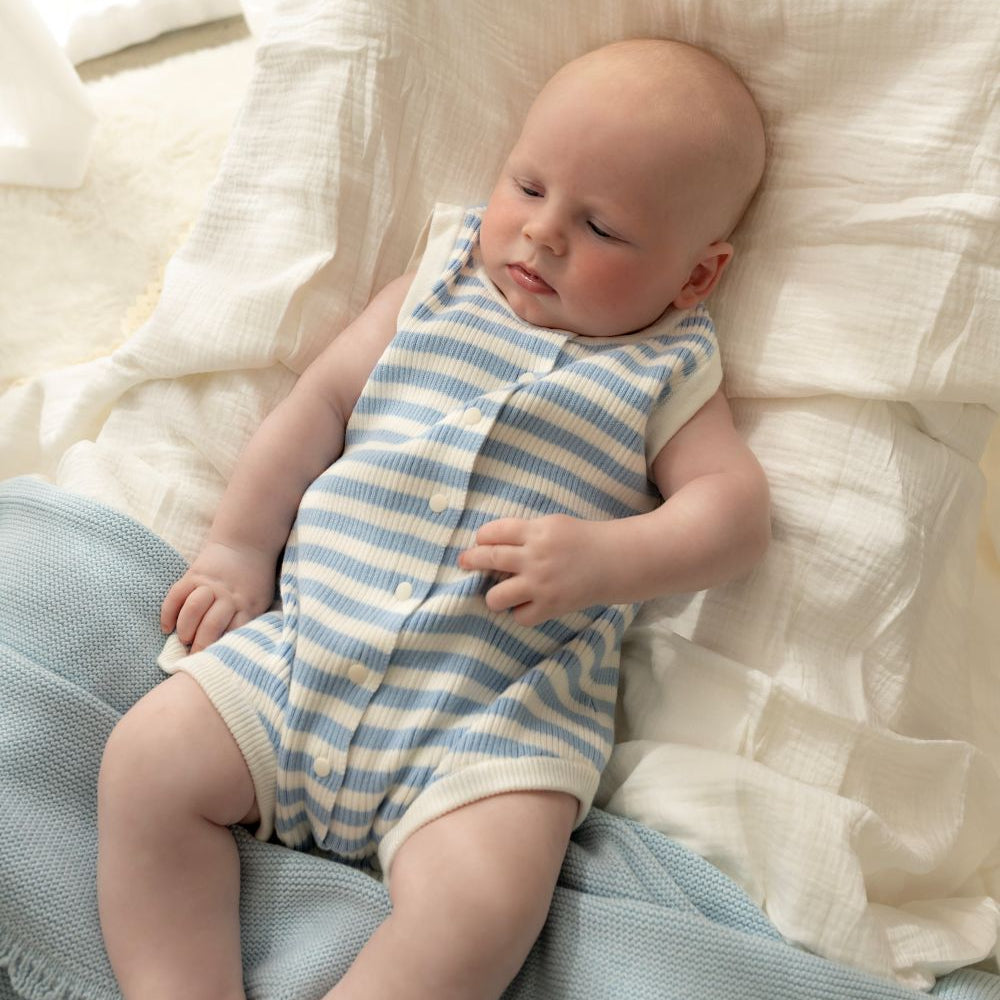 Confetti Kidz Breezy Knit Romper Seaside