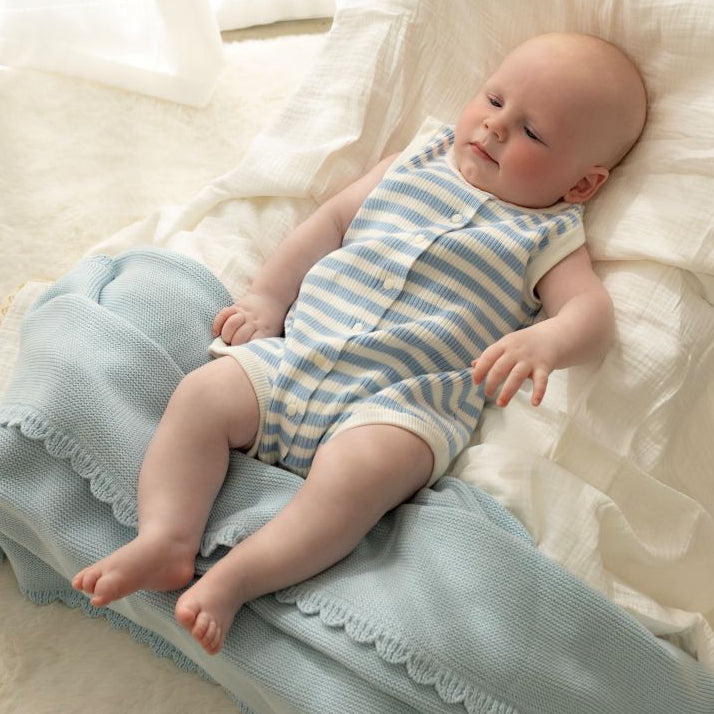 Breezy Knit Romper Seaside