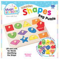 Magic Sensory Wooden Shapes Peg Puzzle