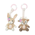 2pk Stroller Toy - Fawn & Bunny