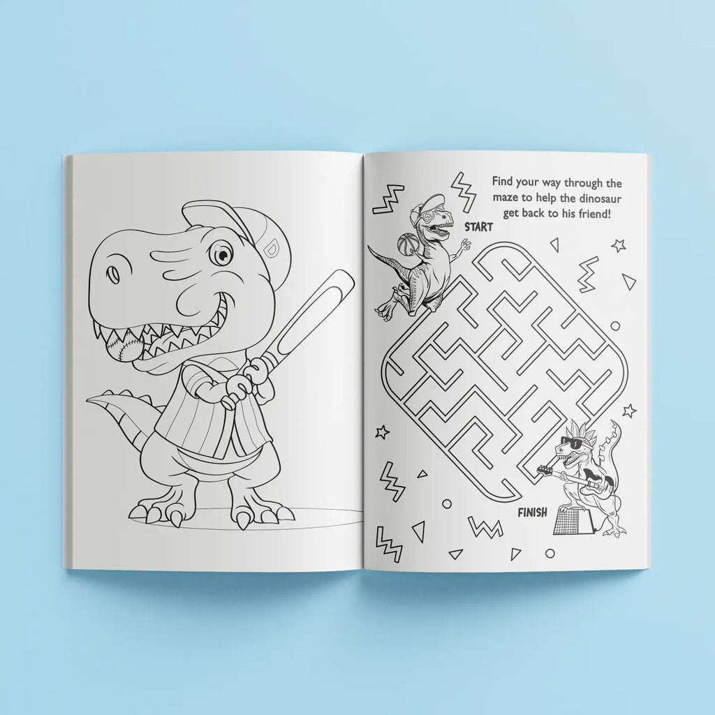 Jr Kaleidoscope Dino Party Silicone Games Mat