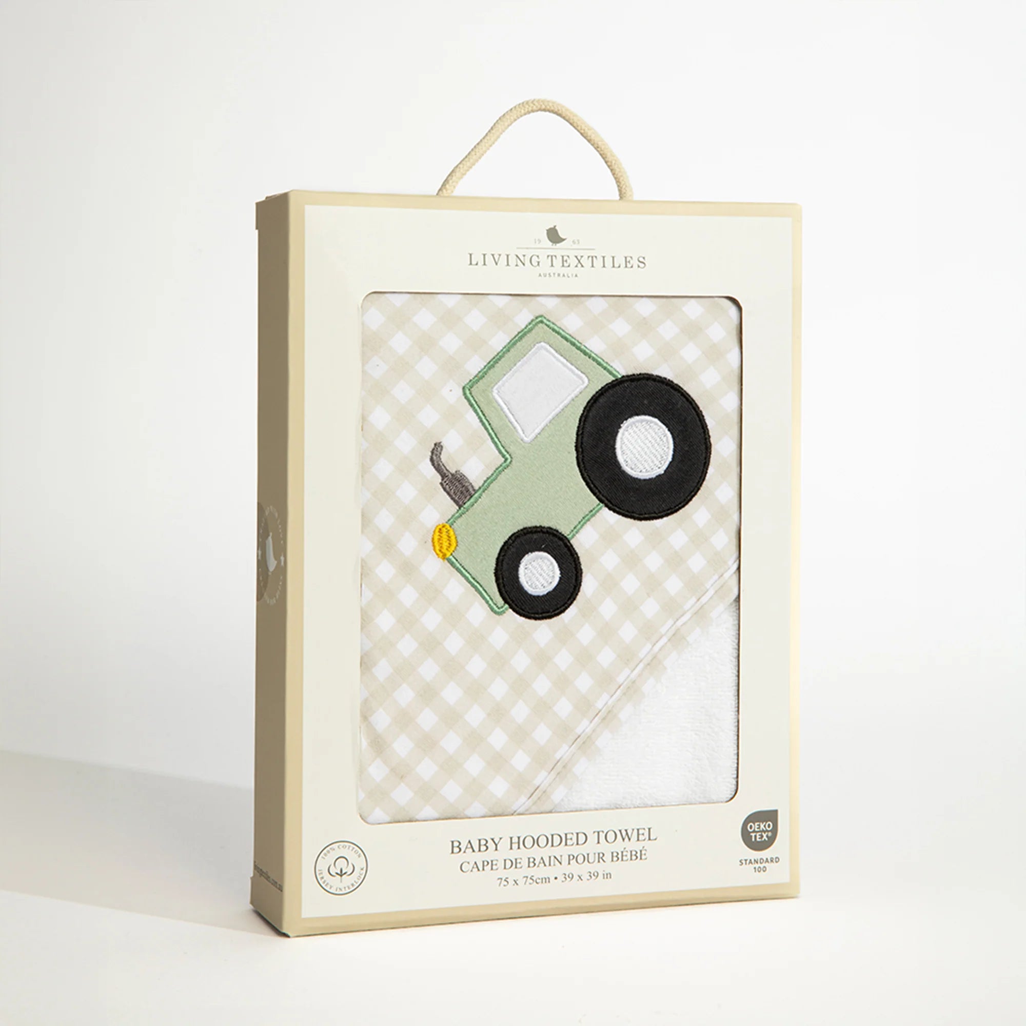 Hooded Towel - Tractor