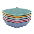 6pk Silicone Origami Bath Boats