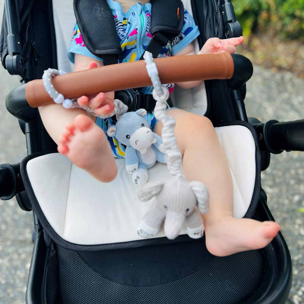 2pk Stroller Toy - Elephant & Hippo
