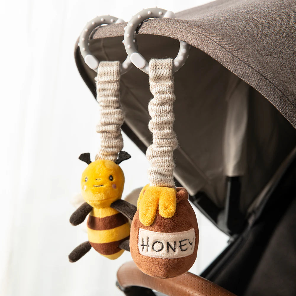 2pk Stroller Toy - Bee & Honey Pot