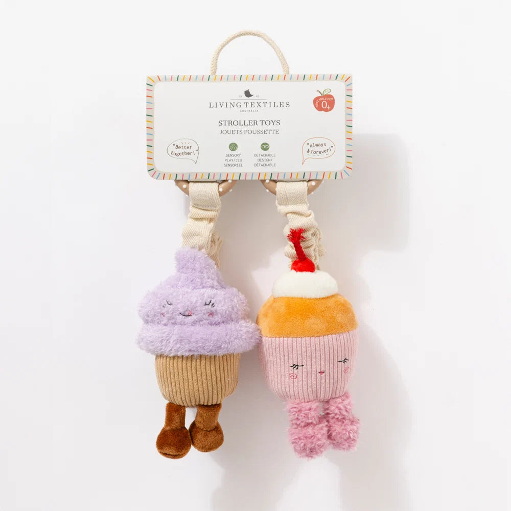 2pk Stroller Toy - Mini market brunch Ice Cream & Cake