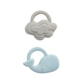 LT 2pk Silicone Teether - Whale & Cloud