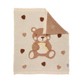 Jacquard Pram Blanket - Cuddly Bear