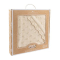 Bamboo/Cotton Heirloom Baby Blanket - Sand