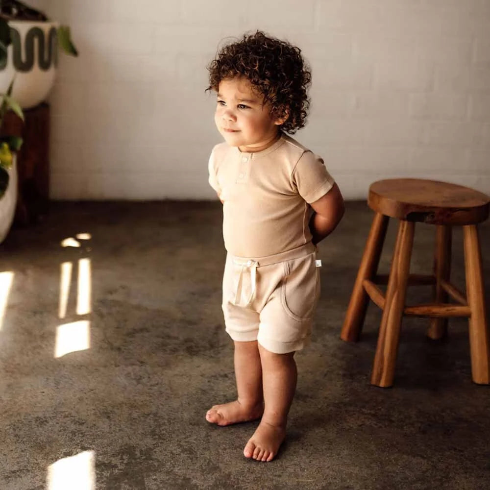 Snuggle Hunny - Pebble SS Organic Bodysuit