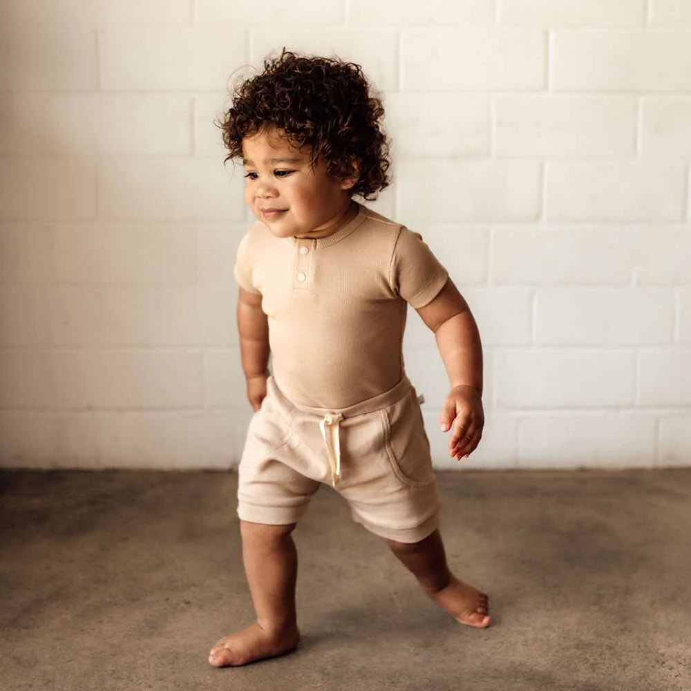 Snuggle Hunny - Pebble SS Organic Bodysuit