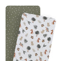 2pk Bassinet Fitted Sheet - Forest Retreat