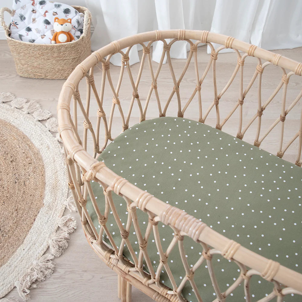 2pk Bassinet Fitted Sheet - Forest Retreat