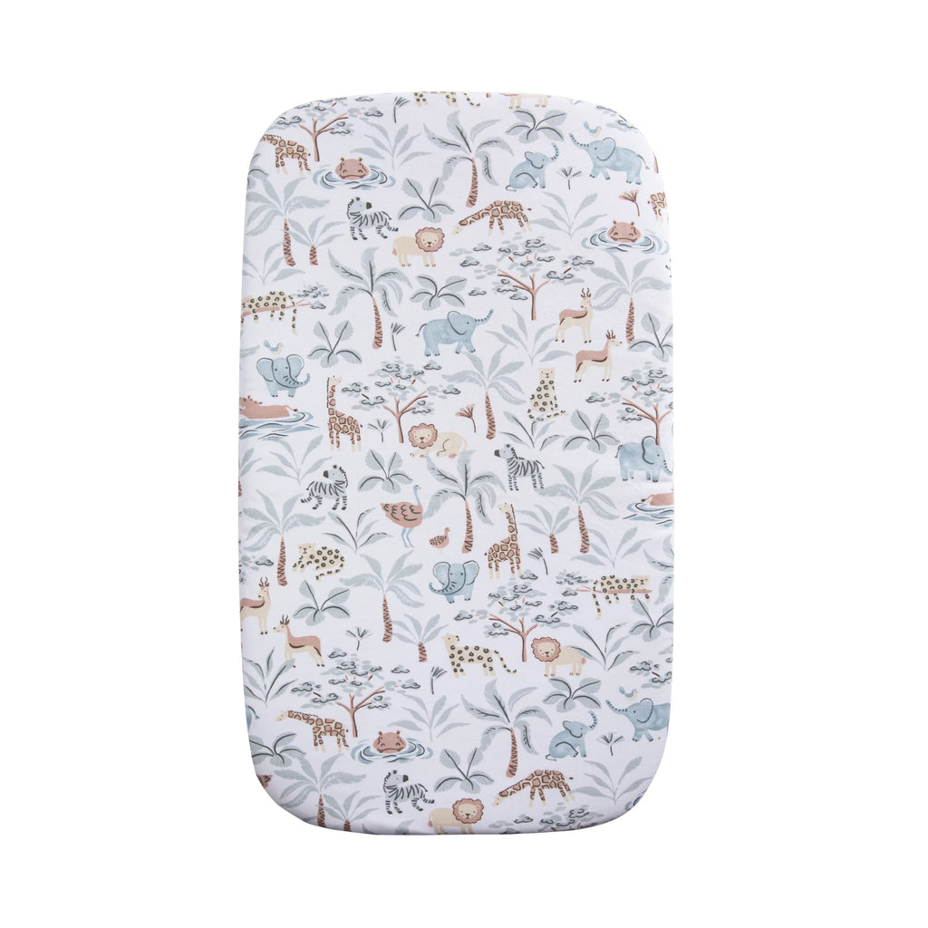Bassinet Fitted Sheet - Wild Safari