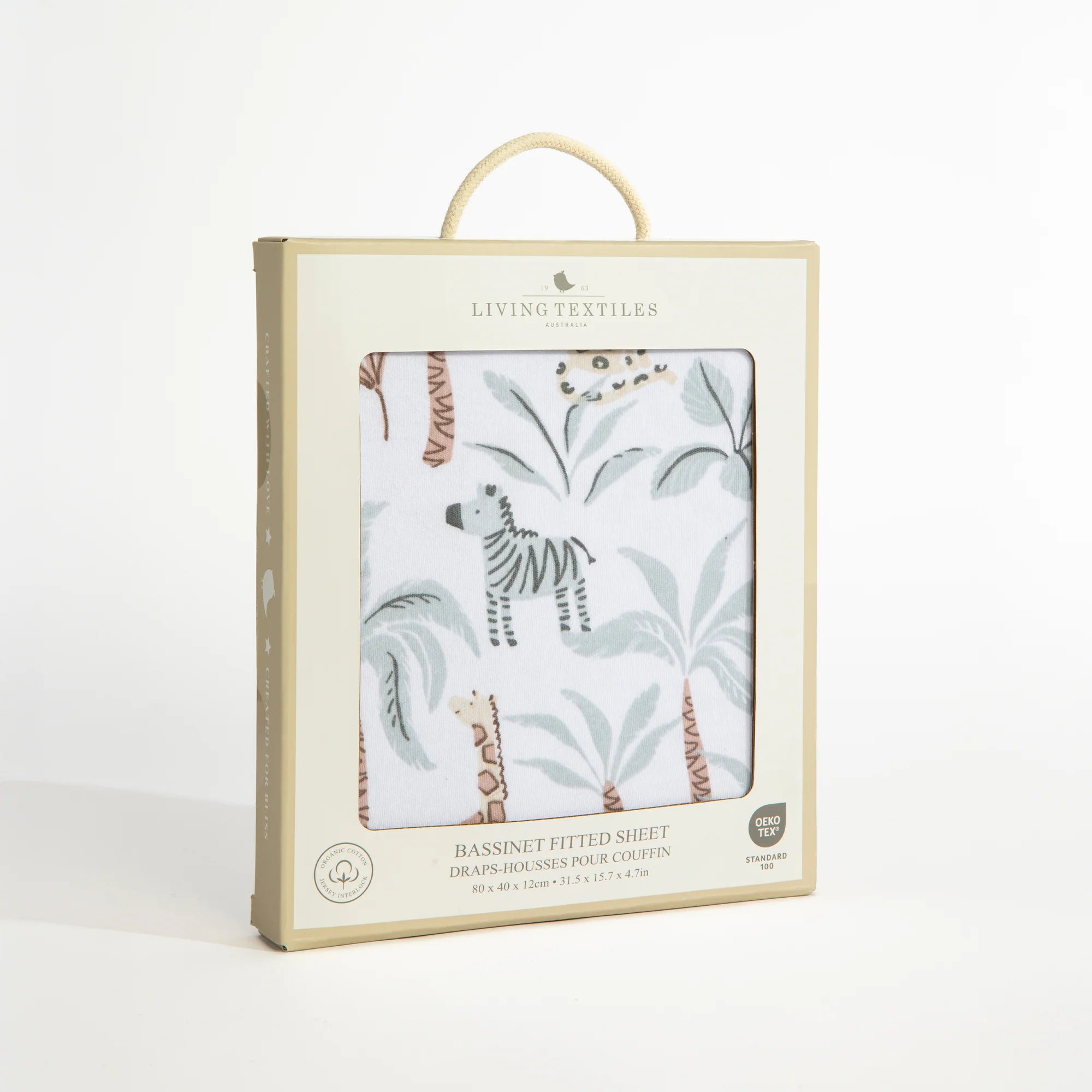Bassinet Fitted Sheet - Wild Safari