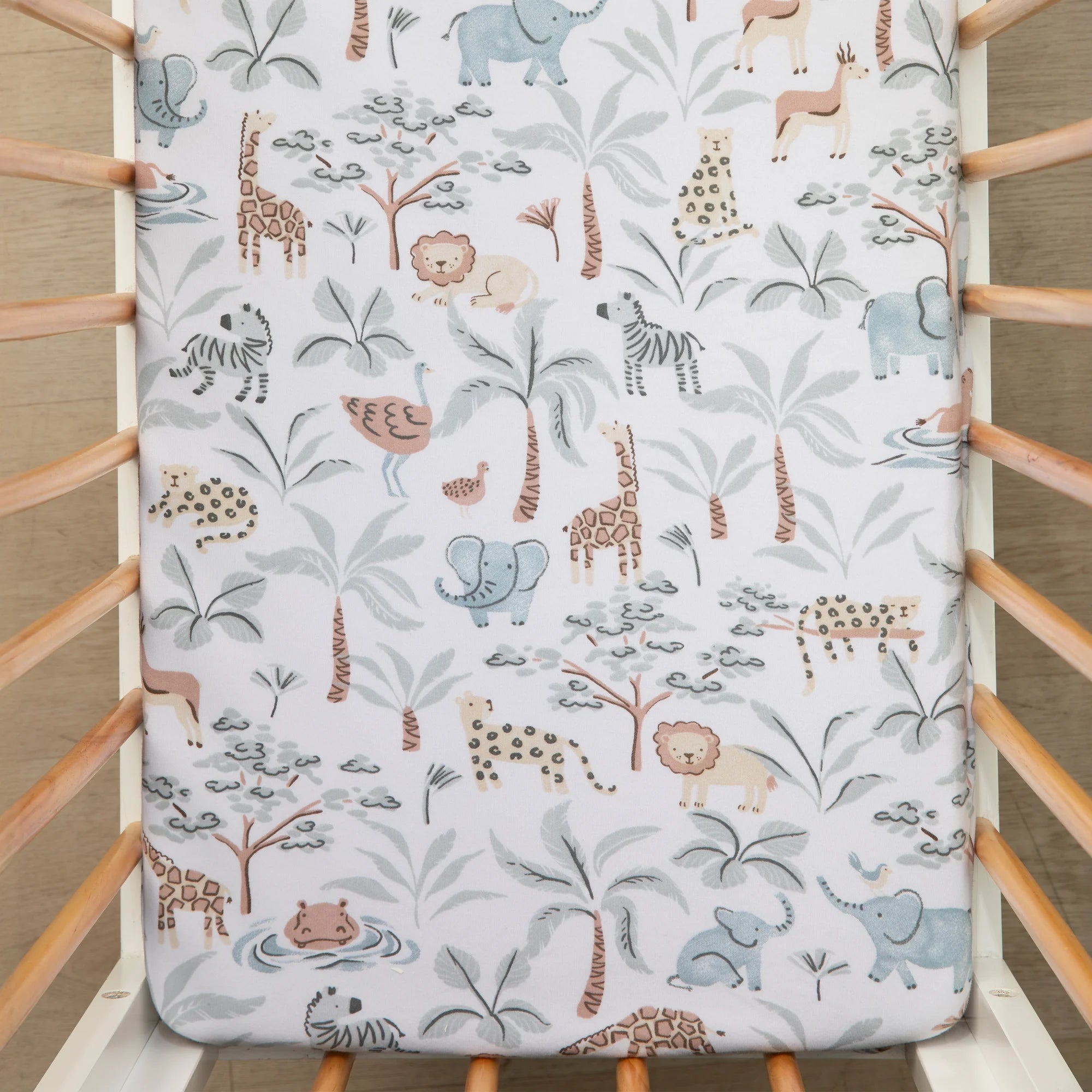 Bassinet Fitted Sheet - Wild Safari