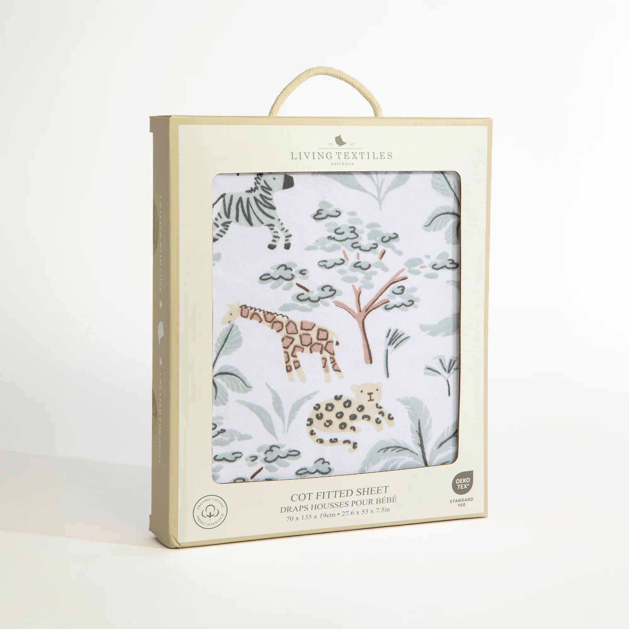 Cot Fitted Sheet - Wild Safari