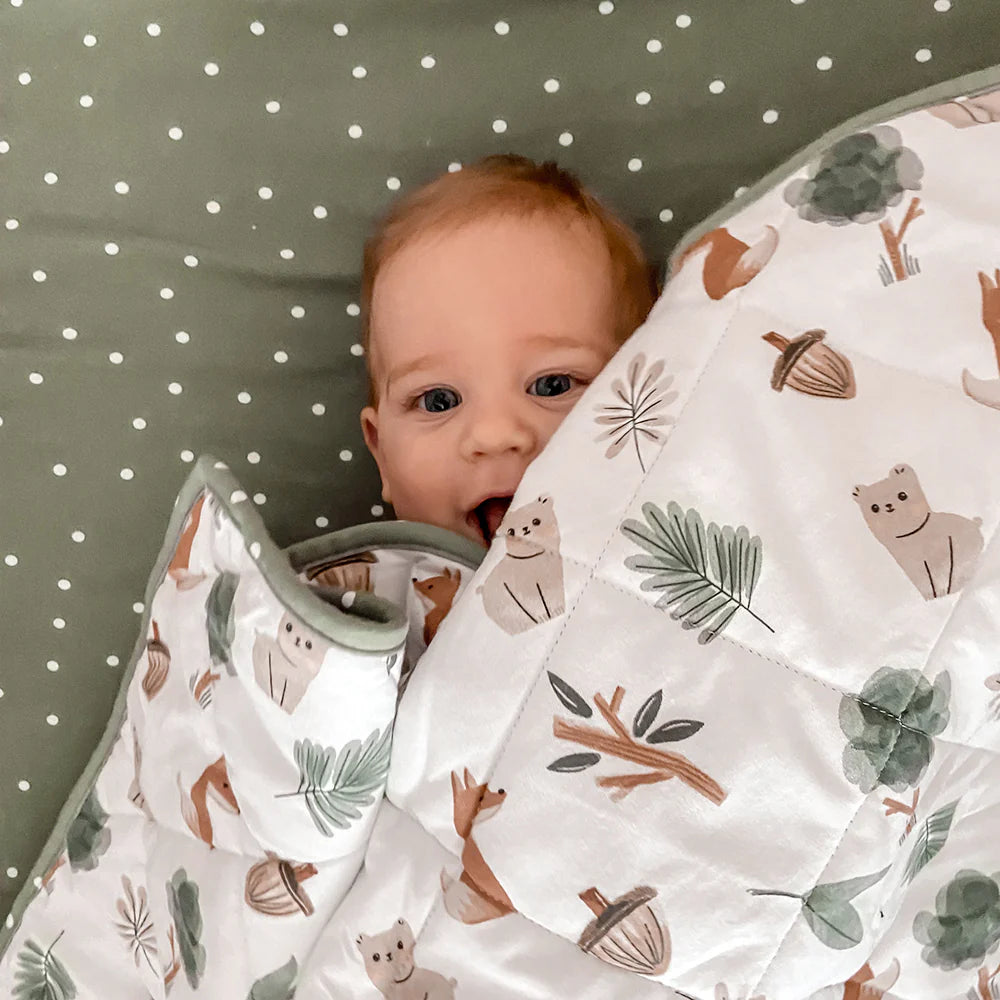 2pk Cot Fitted Sheet - Forest Retreat