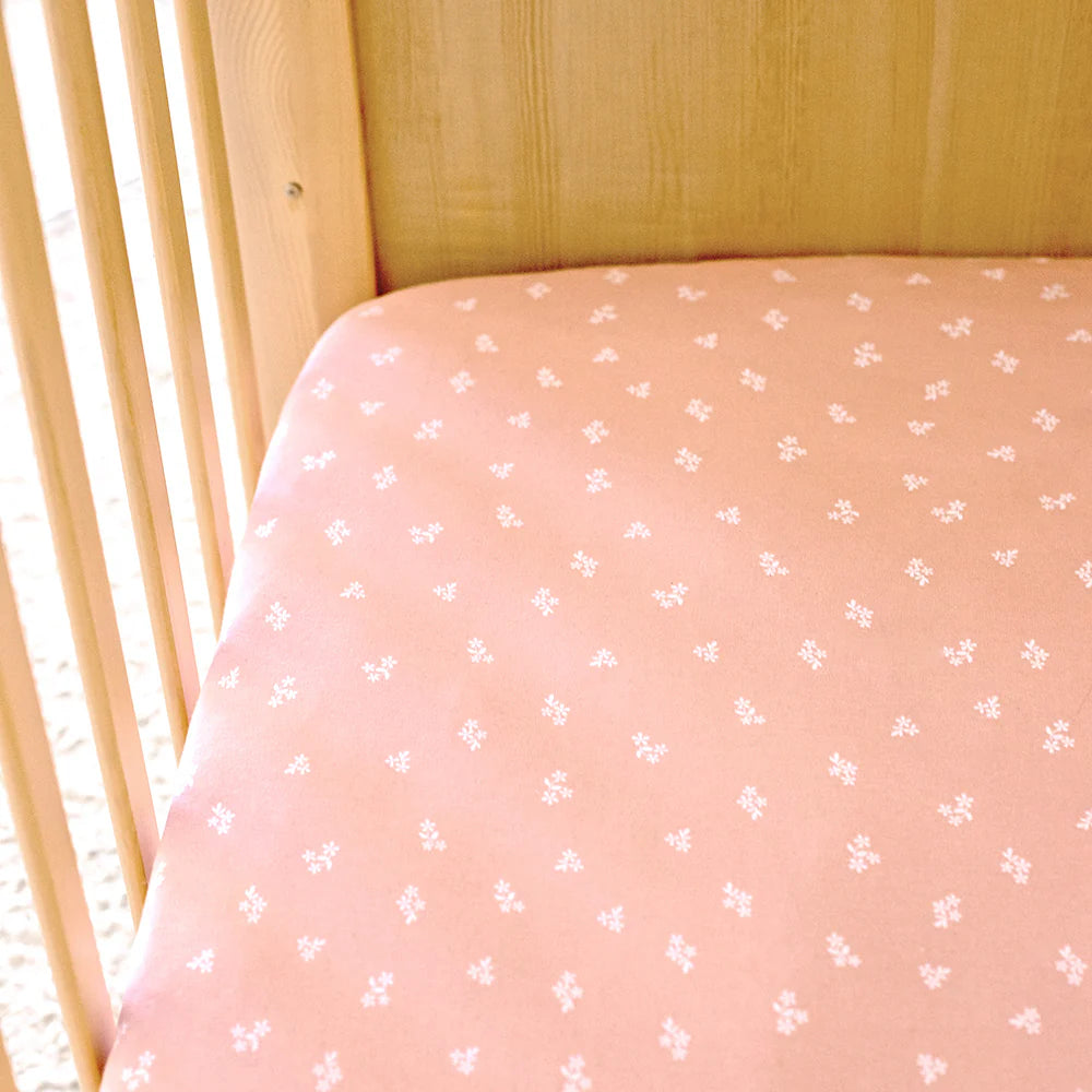2pk Cot Fitted Sheet - Sophias Garden