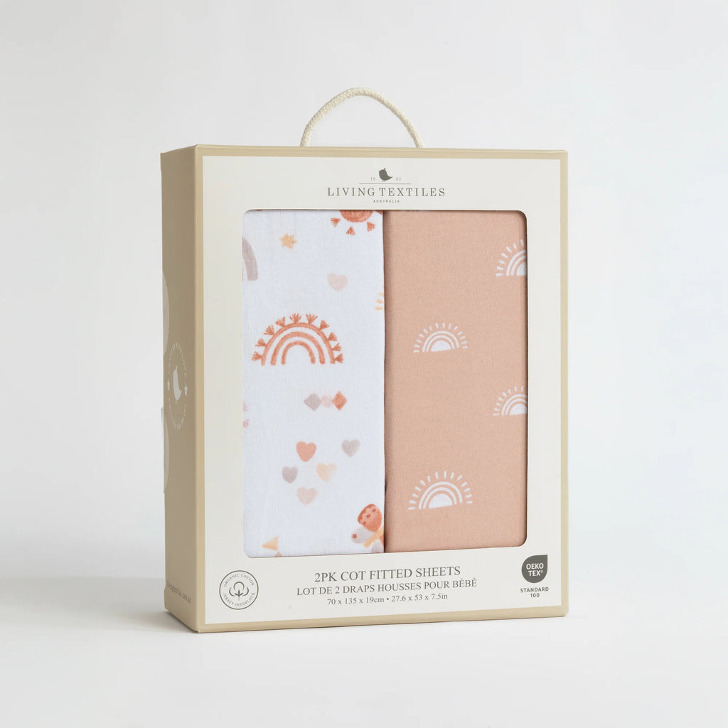 2pk Cot Fitted Sheet - Bohemian Bliss