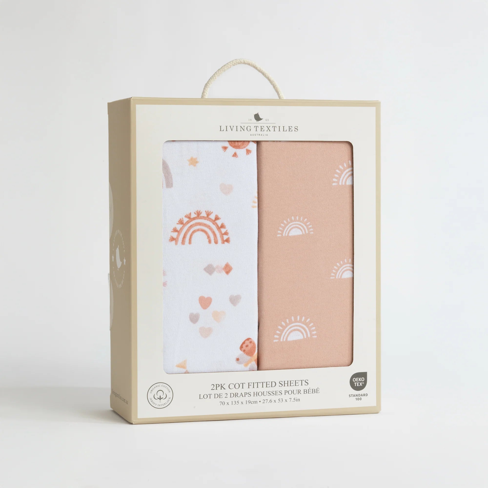 2pk Cot Fitted Sheet - Bohemian Bliss