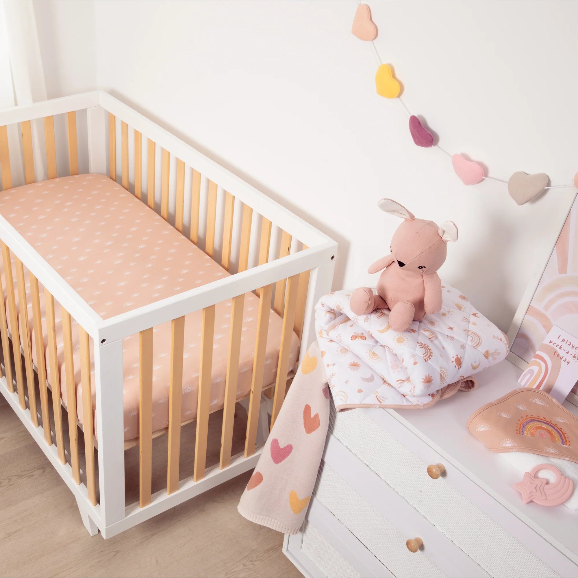 2pk Cot Fitted Sheet - Bohemian Bliss