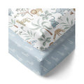 2pk Cot Fitted Sheet - Wild Safari