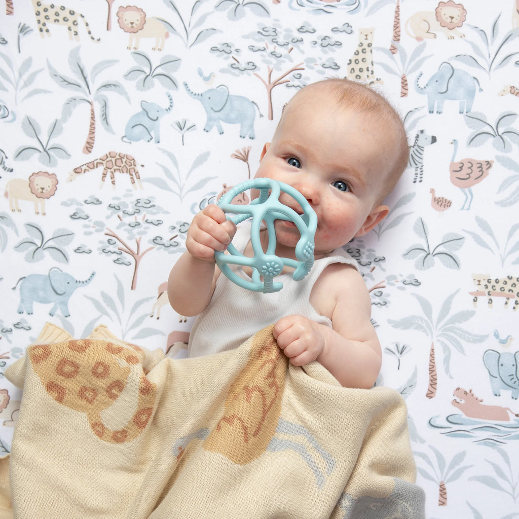 2pk Cot Fitted Sheet - Wild Safari