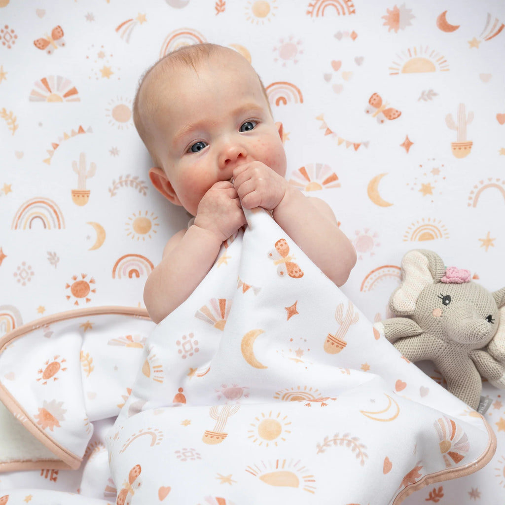 2pk Cot Fitted Sheet - Bohemian Bliss