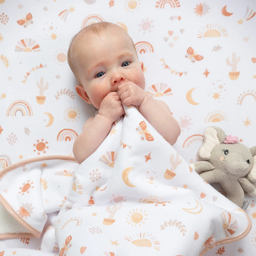 2pk Cot Fitted Sheet - Bohemian Bliss