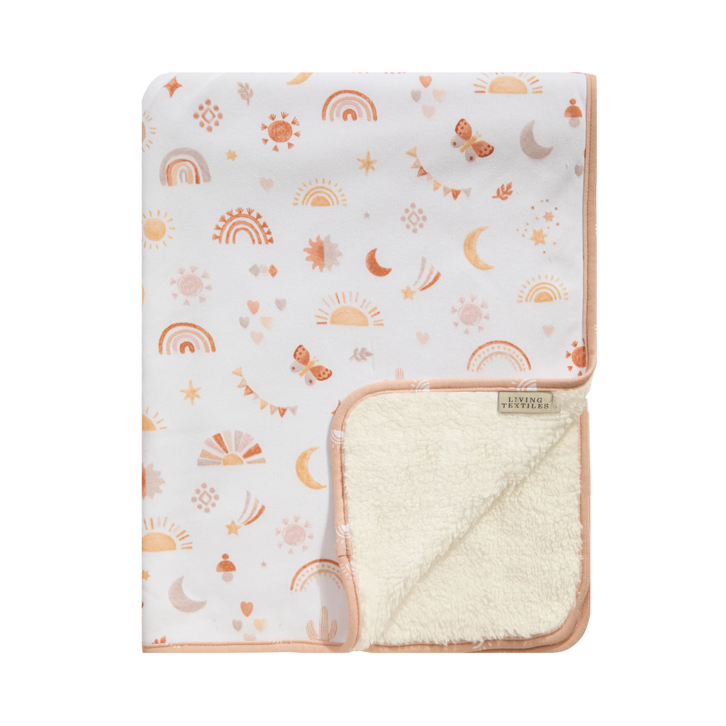 Jersey Sherpa Blanket - Bohemian Bliss