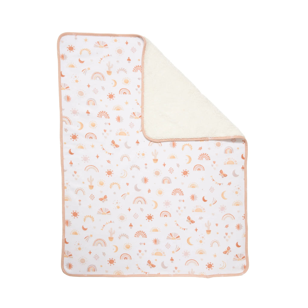 Jersey Sherpa Blanket - Bohemian Bliss