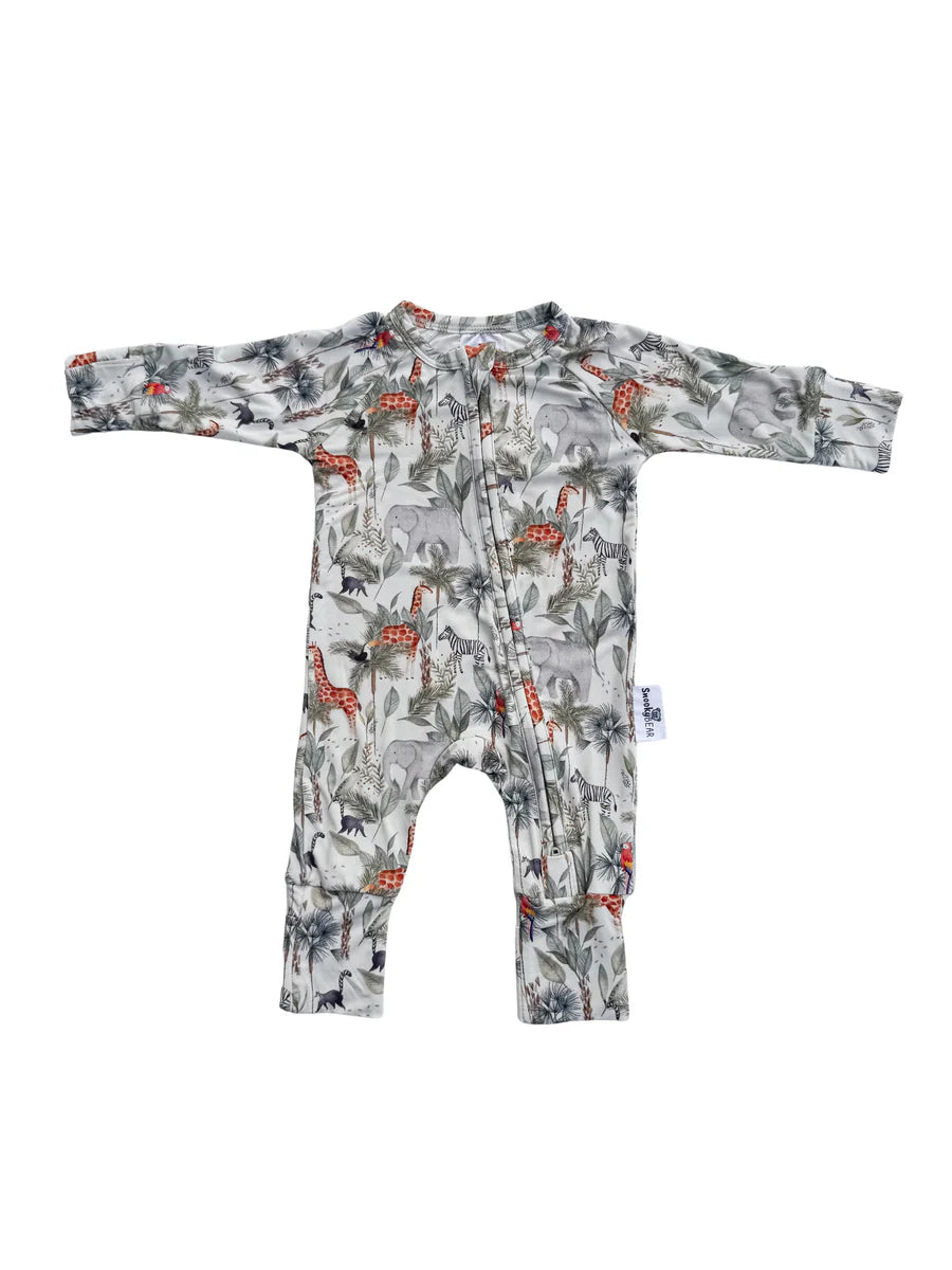 Snooky Bear Zippy Romper - Jungle Safari