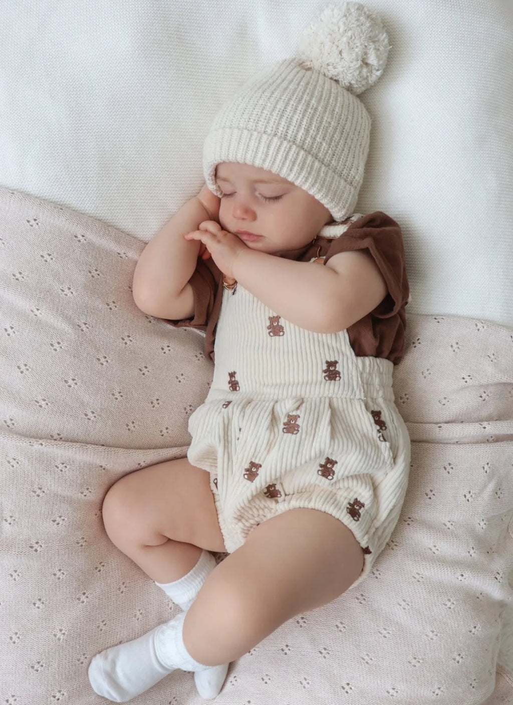 Cocoa Linen Tee - Cuff Sleeve