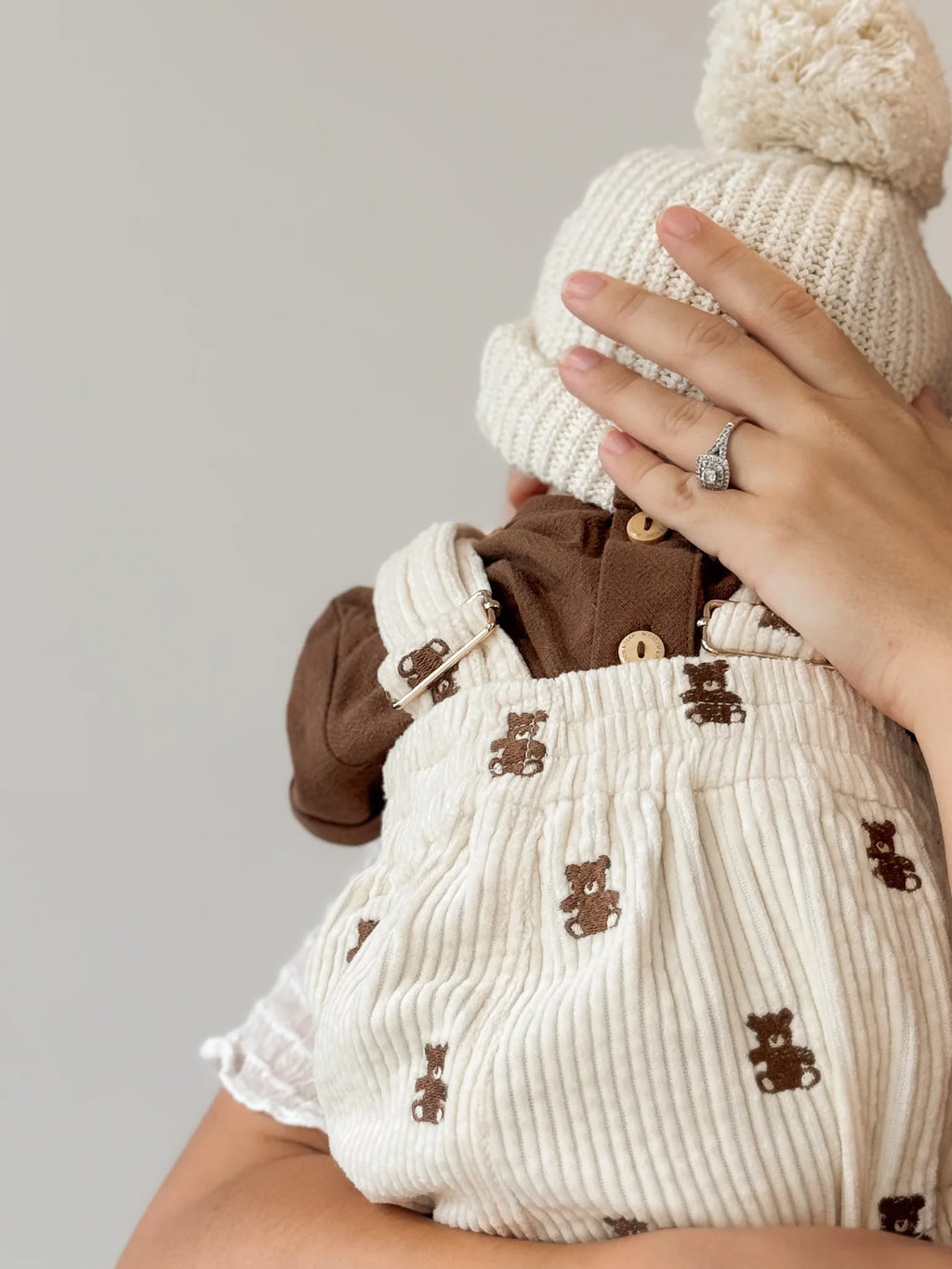 Cocoa Linen Tee - Cuff Sleeve