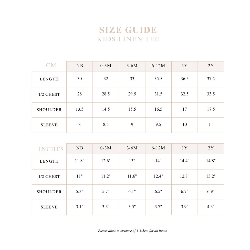 Cocoa Linen Tee - Cuff Sleeve