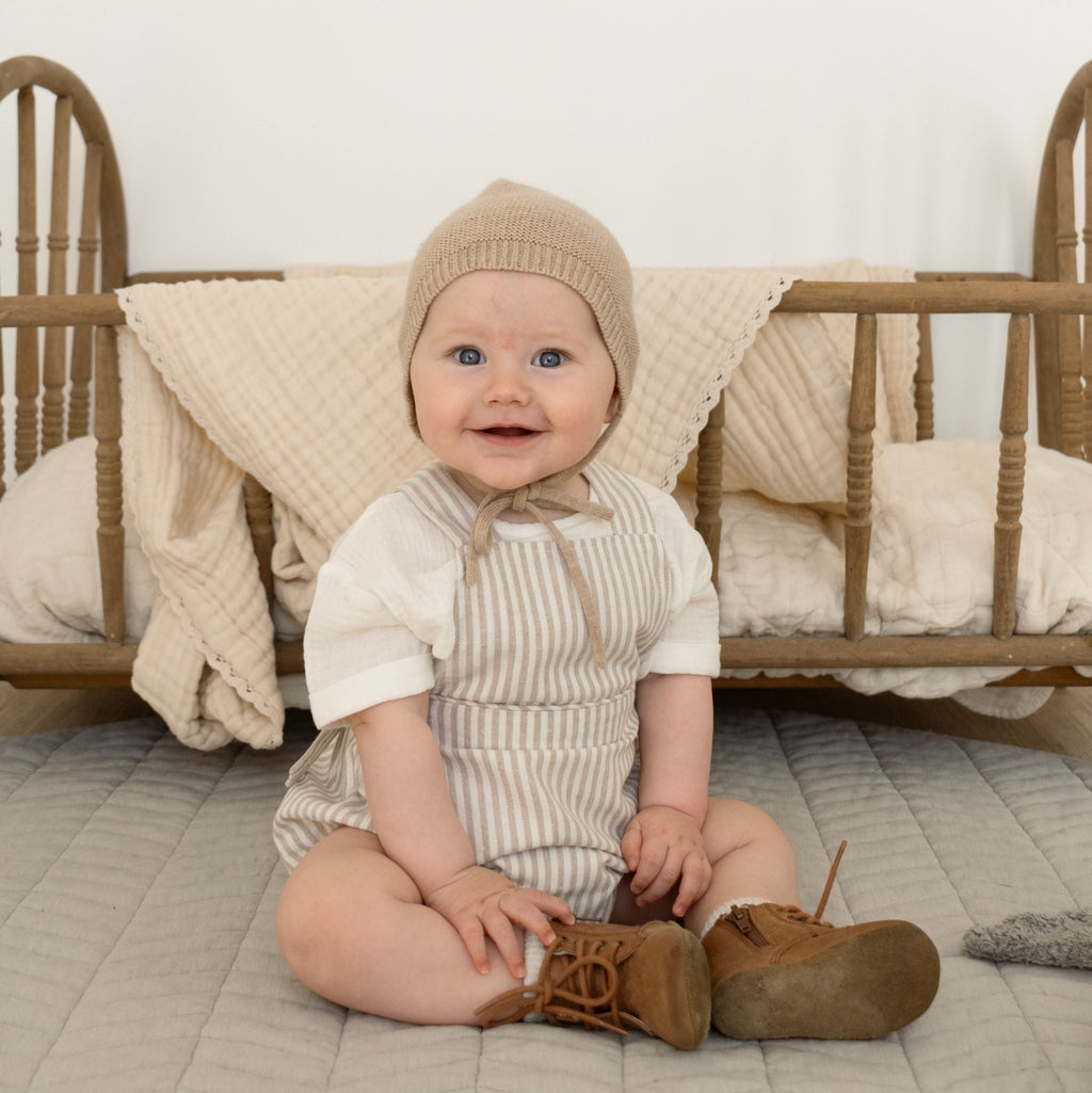 Vanilla Muslin Tee - Cuff Sleeve