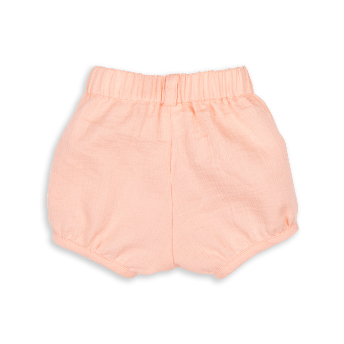 Tiny Twig Apricot Organic Crinkle Muslin Bubble Shorts