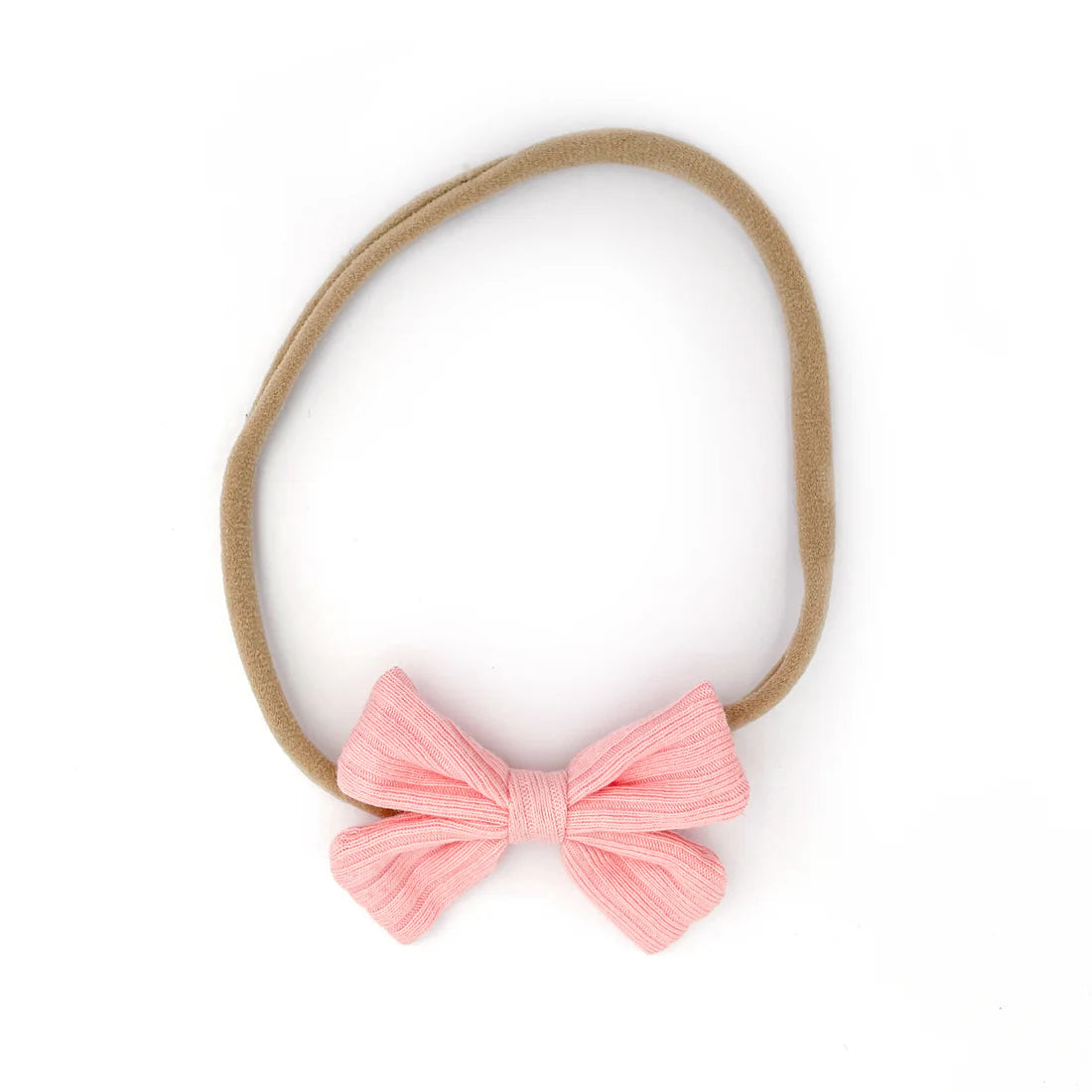 With Love For Kids Butterfly Headband Wide Ribbed - Coral