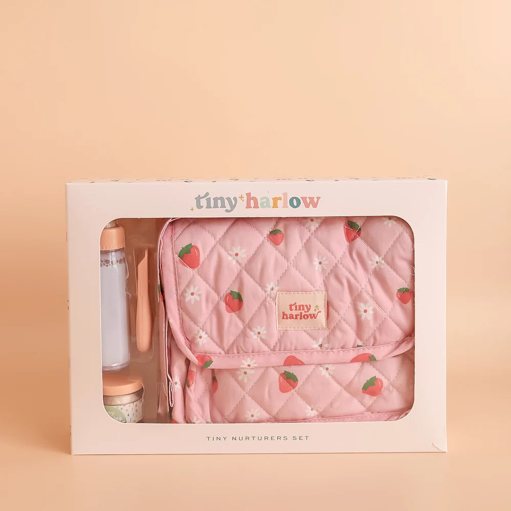 Nappy Bag w Accessories - Strawberry Picnic