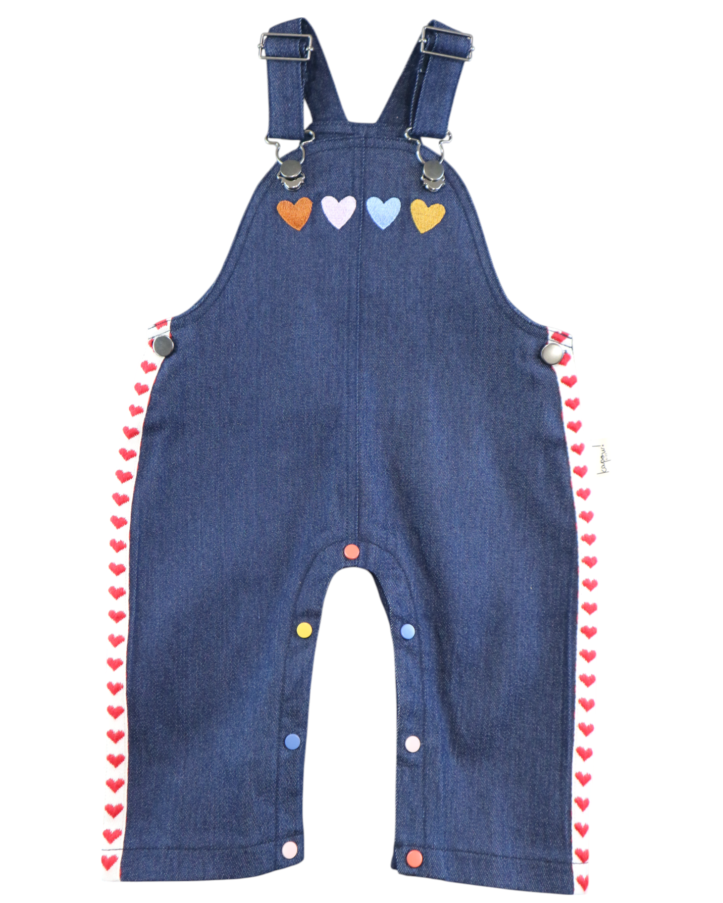 kapow Kids Denim Love Overalls