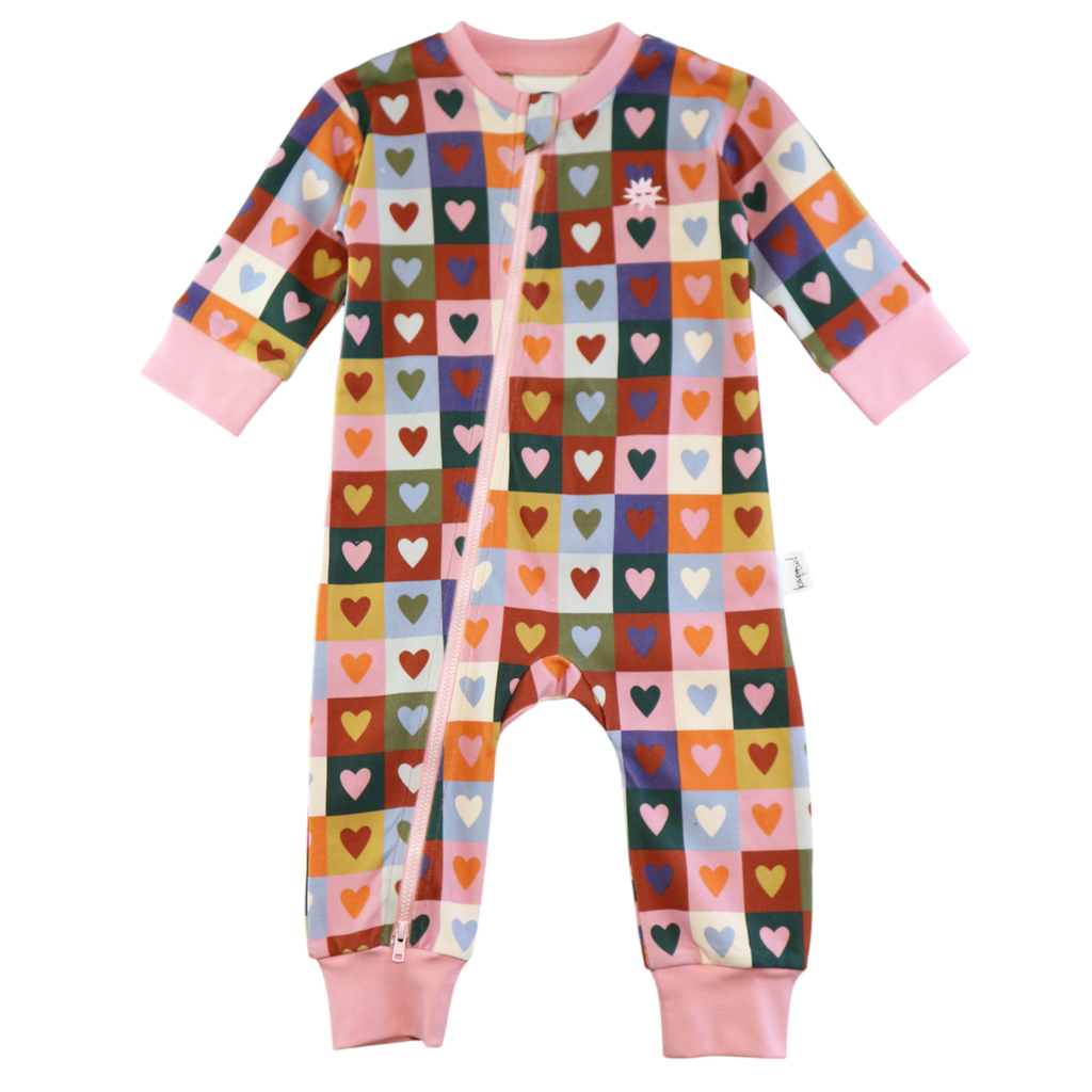 Kapow Kids Heart Checkerboard All in One