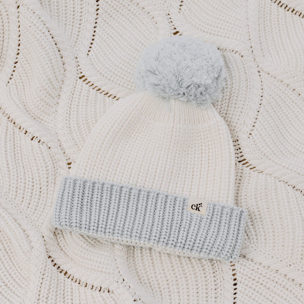 Confetti Kidz Knit Beanie - Soft Blue - 0-6m