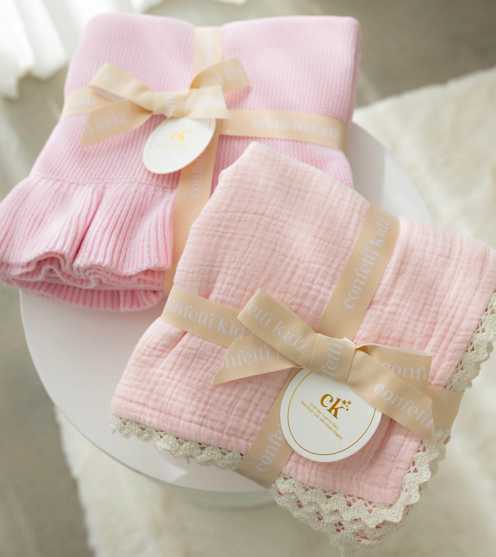 Classic Muslin Blanket  - Soft Pink